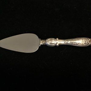 Vintage Sterling Silver Floral Cheese Server